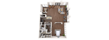 Loft 1x1.5 1608 SF