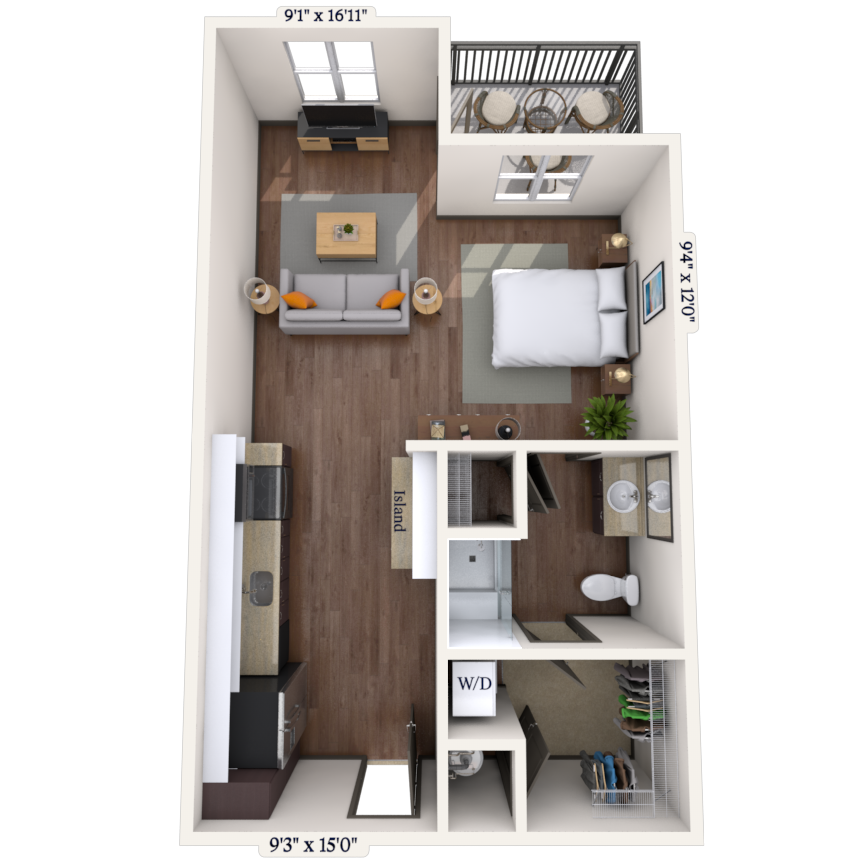 Studio 0x1 507-720 SF