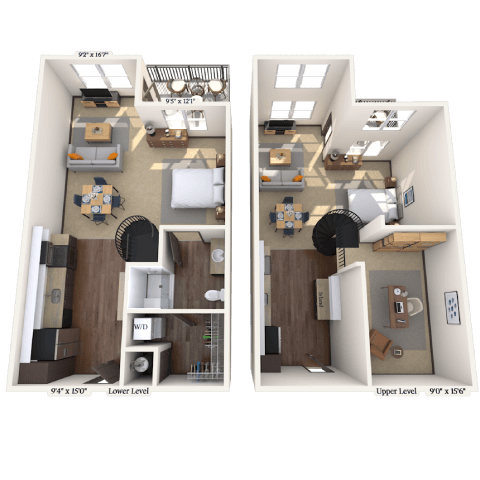 222 East Bland Street Studio-3 Beds Apartment for Rent - Photo Gallery 21