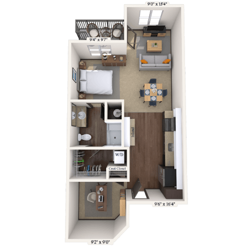 222 East Bland Street Studio-3 Beds Apartment for Rent - Photo Gallery 20