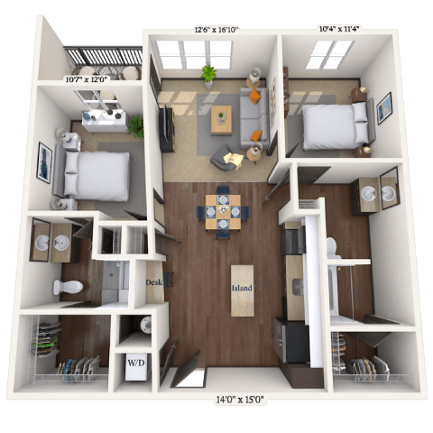 222 East Bland Street Studio-3 Beds Apartment for Rent - Photo Gallery 26