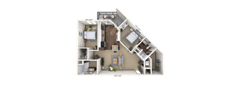 Traditional 2x2 1052 SF