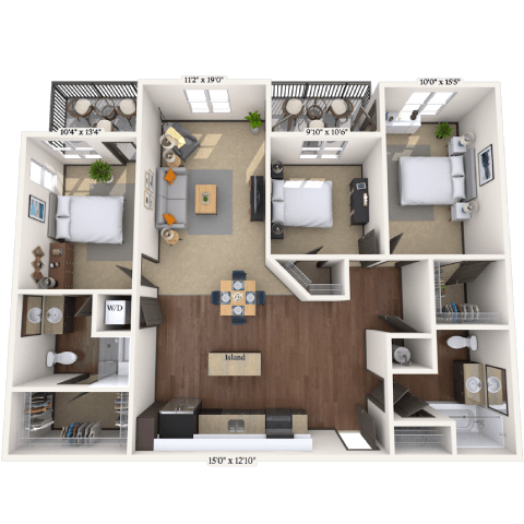 222 East Bland Street Studio-3 Beds Apartment for Rent - Photo Gallery 30