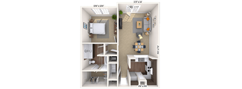 Traditional 1x1 776-1412 SF