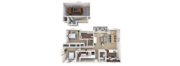 Traditional 2x2 1428 SF