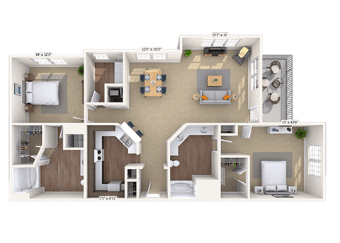 14205 Ballantyne Lake Road 1-4 Beds Apartment for Rent - Photo Gallery 19