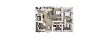 Traditional 2x2 1316 SF