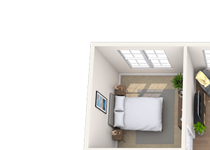 Traditional 2x2 989-1609 SF