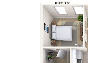Traditional 2x2 1150 SF