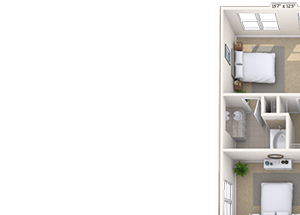 Dual Level 3x3.5 1784 SF