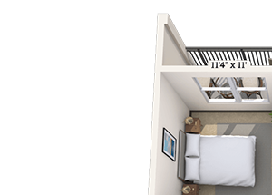 Traditional 1x1 723-790 SF