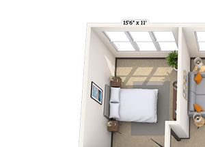 Traditional 2x2 1038-1185 SF