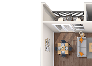 Traditional 2x2 1131-1162 SF