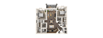 Traditional 2x2 1191 SF