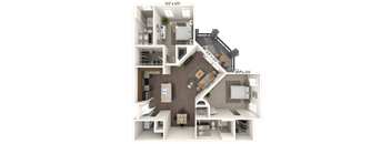 Traditional 2x2 1200 SF