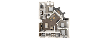 Traditional 3x2 1288 SF