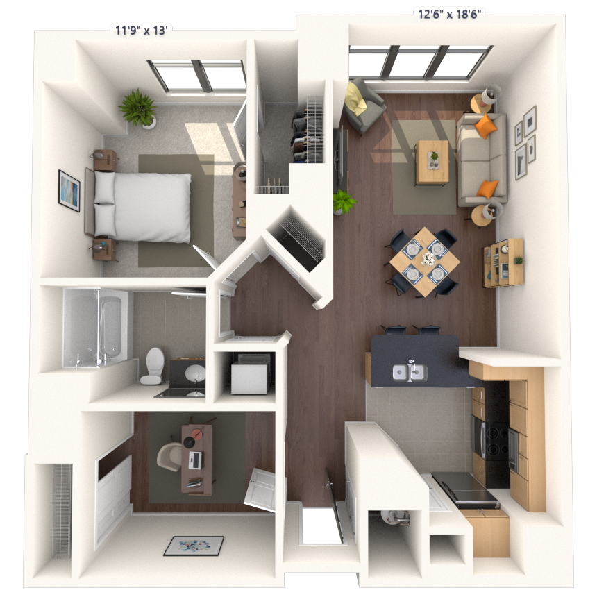 Traditional 2x1 881-1005 SF