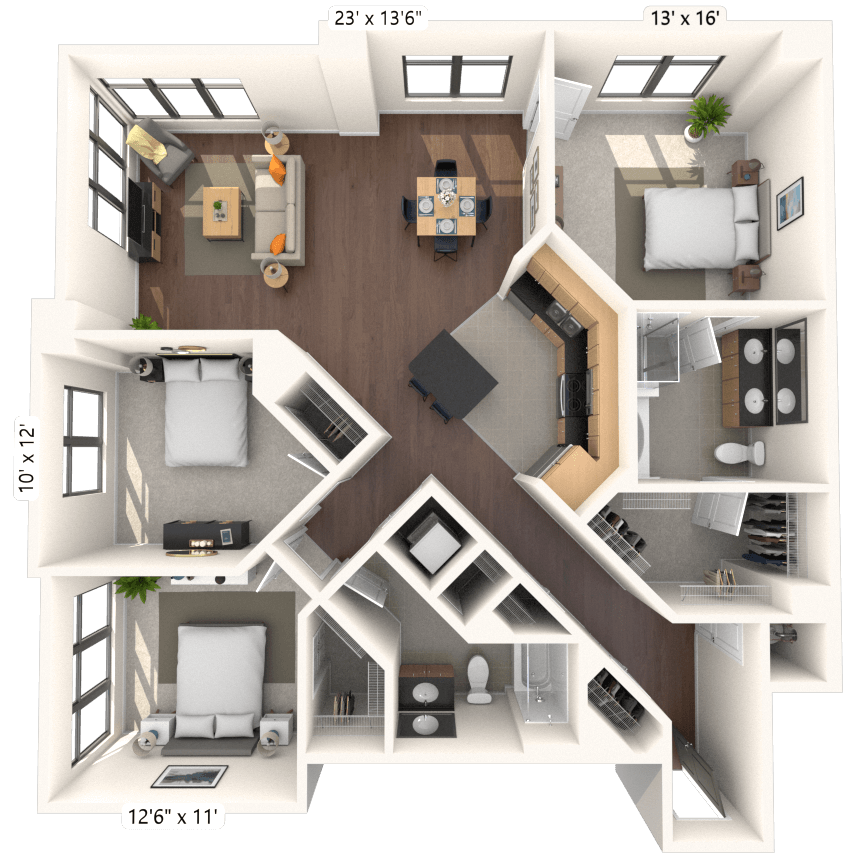 Traditional 3x2 1267-1959 SF