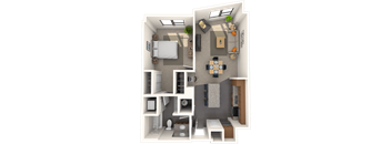 Traditional 1x1 702-756 SF