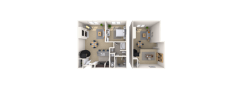 Dual Level 1x1 1080 SF