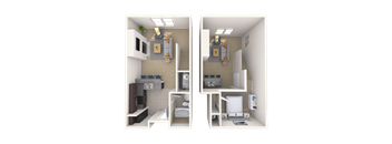 Dual Level 0x1 632 SF