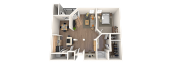 Traditional 1x1 836-892 SF