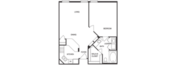 Traditional 1x1 647-952 SF