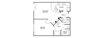 Traditional 1x1 723-806 SF