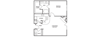 Traditional 1x1 709-853 SF