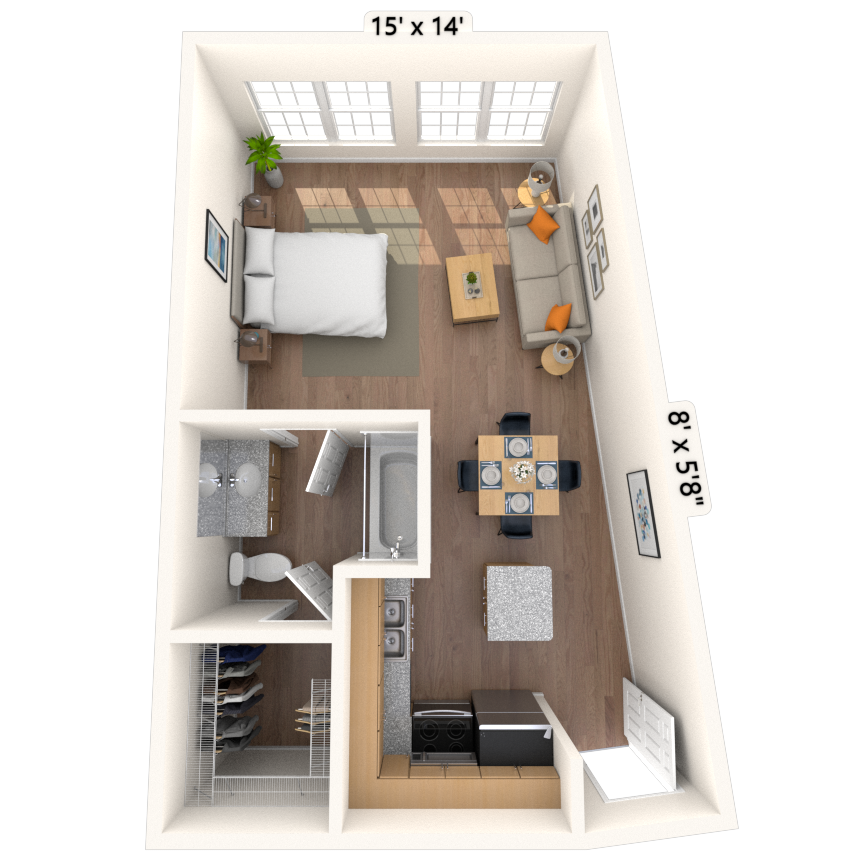 Studio 0x1 493 SF