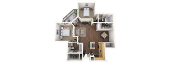 Traditional 2x2 874-1049 SF