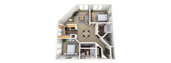 Traditional 2x2 949-992 SF