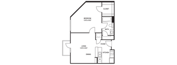 Traditional 1x1 562-863 SF
