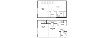 Dual Level 1x1.5 780-1046 SF