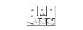 Traditional 2x2 954 SF