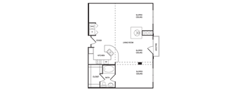 Studio 1x1 1026-1036 SF