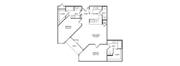 Traditional 2x2 1139 SF