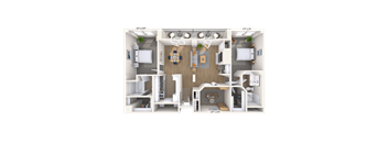 Traditional 2x2 1326 SF