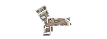 Traditional 1x1.5 916 SF