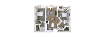 Traditional 2x2 1019 SF