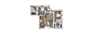 Traditional 2x2 1031-1195 SF