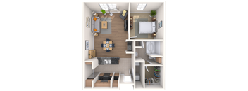 Traditional 1x1 654-819 SF