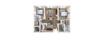 Traditional 2x2 950-1062 SF