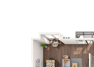 Studio 0x1.5 1164-1226 SF