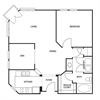 Traditional 1x1 761-850 SF