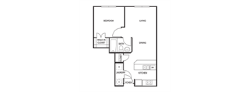 Traditional 1x1 529-913 SF