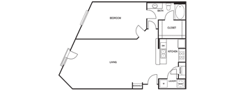 Traditional 1x1 856-1100 SF