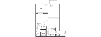 Traditional 1x1 888-984 SF