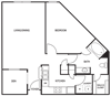 Traditional 1x1 806-840 SF