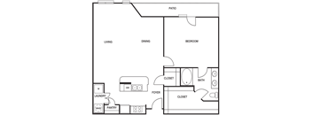 Traditional 1x1 1130 SF